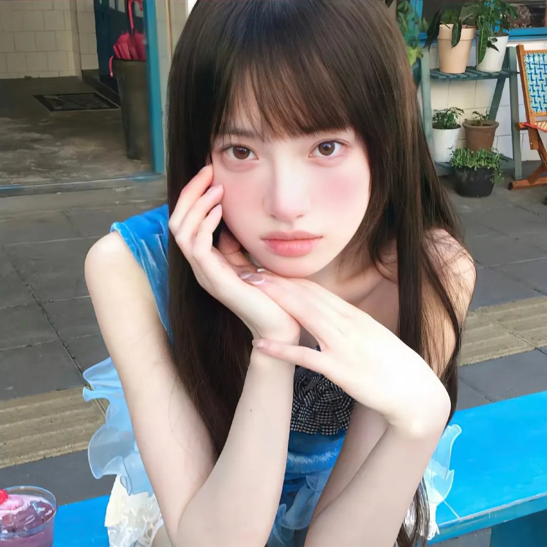 她在这里